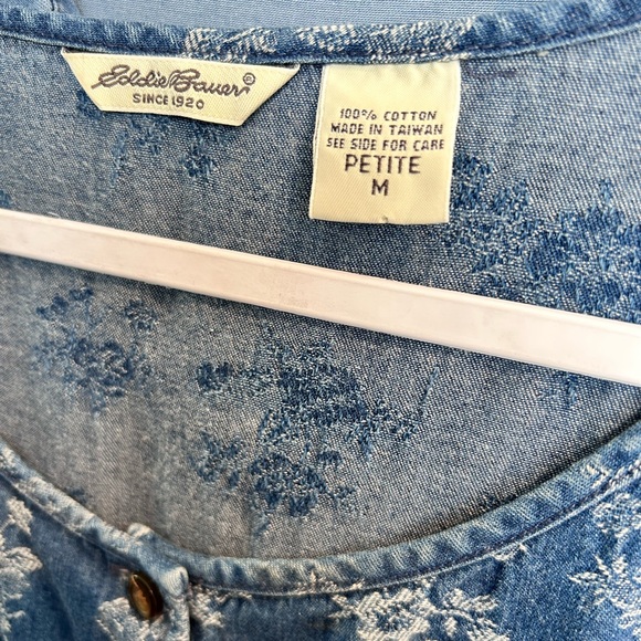 Vintage Eddie Bauer Denim Maxi Dress - Picture 3 of 9